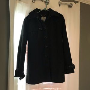 Worthington Black Winter Peacoat Small